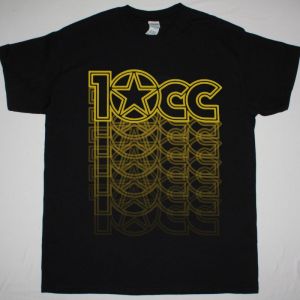 10CC LOGO NEW BLACK T-SHIRT