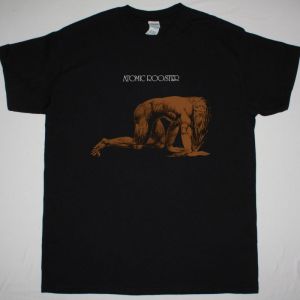 ATOMIC ROOSTER DEATH WALKS BEHIND YOU 1970 NEW BLACK T SHIRT