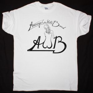 AVERAGE WHITE BAND AWB 1974 NEW WHITE T SHIRT
