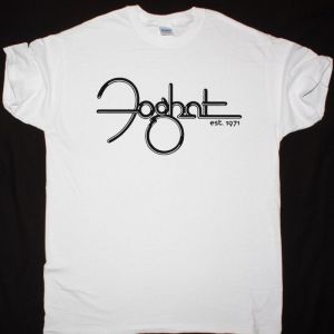 FOGHAT LOGO ESTABLISHED 1971 NEW WHITE T SHIRT