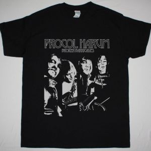 PROCOL HARUM BROKEN BARRICADES 1971 NEW BLACK T SHIRT