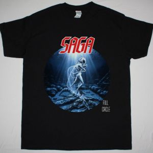 SAGA FULL CIRCLE NEW BLACK T-SHIRT