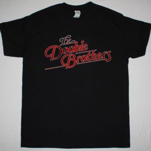 THE DOOBIE BROTHERS LOGO NEW BLACK T SHIRT