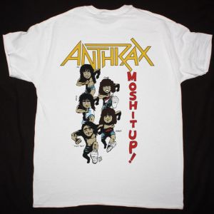 ANTHRAX MOSH IT UP NEW WHITE T-SHIRT