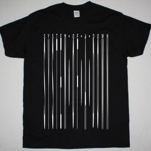 SYSTEM OF A DOWN MONOCHROME LOGO NEW BLACK T SHIRT