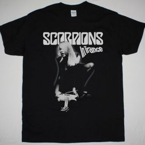SCORPIONS IN TRANCE 1975 NEW BLACK T-SHIRT