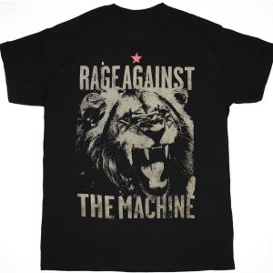 RAGE AGAINST THE MACHINE LION NEW BLACK T-SHIRT