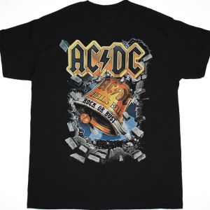 AC DC HELLS BELLS ROCK OR BUST AC/DC NEW BLACK T-SHIRT
