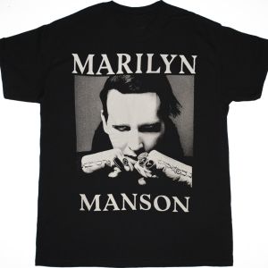 MARILYN MANSON PORTRAIT NEW BLACK T-SHIRT