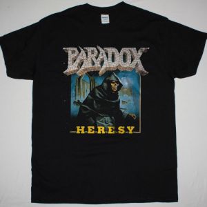PARADOX HERESY 1989 NEW BLACK T-SHIRT