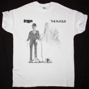 DEMON THE PLAGUE 1983 NEW WHITE T-SHIRT