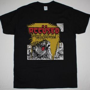 THE ACCUSED THE RETURN OF MARTHA SPLATTERHEAD 2014 REISSUE NEW BLACK T SHIRT