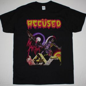 THE ACCUSED THE RETURN OF MARTHA SPLATTERHEAD 1988 REISSUE NEW BLACK T SHIRT