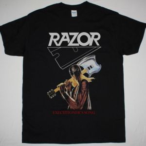 RAZOR EXECUTIONER'S SONG NEW BLACK T SHIRT