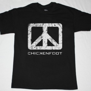 CHICKENFOOT LOGO NEW BLACK T-SHIRT