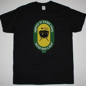 KAISER CHIEFS NEVER MISS A BEAT NEW BLACK T-SHIRT