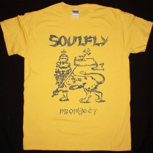 SOULFLY PROPHECY NEW YELLOW T SHIRT