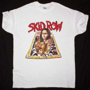 SKID ROW VINTAGE MONA LISA 1989 NEW WHITE T-SHIRT
