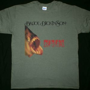 BRUCE DICKINSON SCREAM FOR ME BRAZIL NEW KAKHI T SHIRT