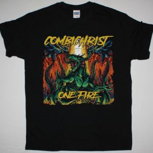 COMBICHRIST ONE FIRE NEW BLACK T-SHIRT