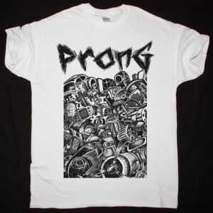 PRONG PRIMITIVE ORIGINS 1987 NEW WHITE T SHIRT
