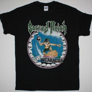 SACRED REICH SURF NICARAGUA NEW BLACK T-SHIRT
