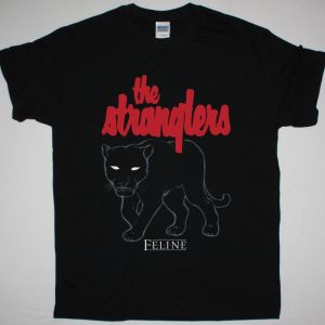 THE STRANGLERS FELINE TOUR 1983 NEW BLACK T-SHIRT