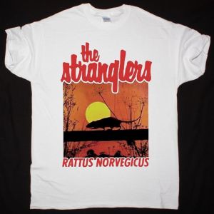 THE STRANGLERS RATUS NORVEIGICUS NEW WHITE T-SHIRT