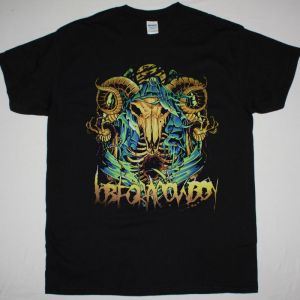 JOB FOR A COWBOY GOAT SKULL NEW BLACK T-SHIRT