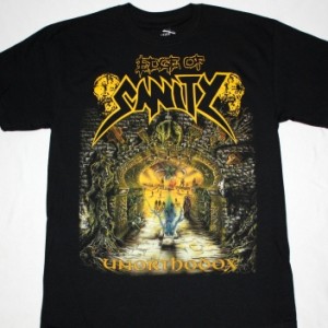 EDGE OF SANITY UNORTHODOX'92 NEW BLACK T-SHIRT