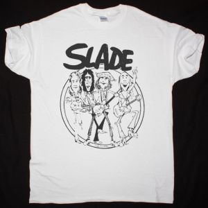SLADE BAND NEW WHITE T-SHIRT
