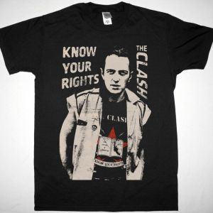 THE CLASH KNOW YOUR RIGHTS NEW BLACK T-SHIRT