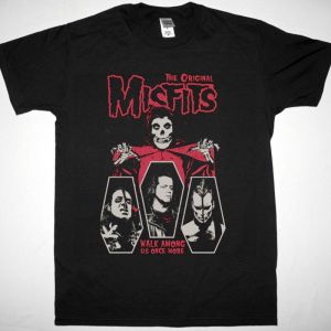 THE MISFITS WALK AMONG US ONCE MORE NEW BLACK T SHIRT