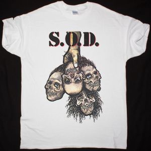 S.O.D.  LIVE AT BUDOKAN WHITE NEW T-SHIRT