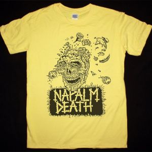 NAPALM DEATH HATRED SURGE NEW YELLOW T-SHIRT
