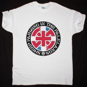 CRASS SHEEP FARMING IN THE FALKLANDS NEW WHITE T SHIRT