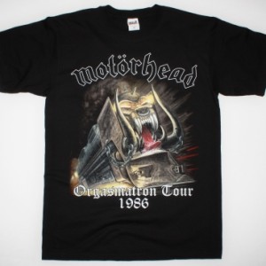 MOTORHEAD ORGASMATRON TOUR 1986 NEW BLACK T-SHIRT