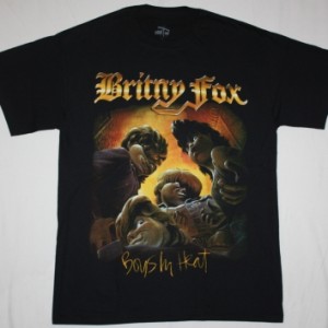 BRITNY FOX BOYS IN HEAT'89  NEW BLACK T-SHIRT