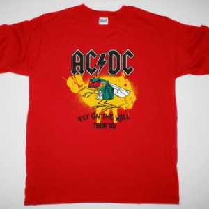 AC DC FLY ON THE WALL TOUR 85 AC/ DC NEW RED T-SHIRT