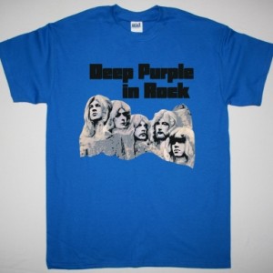 DEEP PURPLE IN ROCK 1970 NEW BLUE T-SHIRT