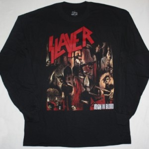 SLAYER REIGN IN BLOOD'86   NEW BLACK LONG SLEEVE T-SHIRT
