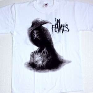 IN FLAMES SOUNDS OF A PLAYGROUND FADING 2011  NEW WHITE T-SHIRT