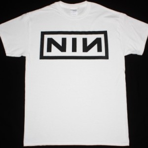 NINE INCH NAILS LOGO NEW WHITE T-SHIRT