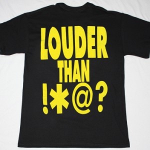SOUNDGARDEN LOUDER THAN LOVE 1989   NEW BLACK T-SHIRT