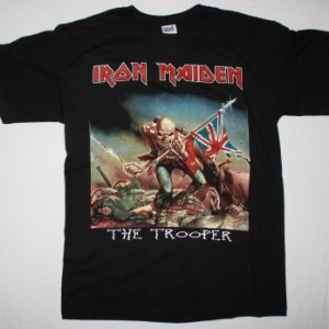 IRON MAIDEN THE TROOPER NEW BLACK T-SHIRT