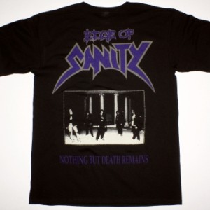 EDGE OF SANITY NOTHING BUT DEATH REMAINS 91 NEW BLACK T-SHIRT