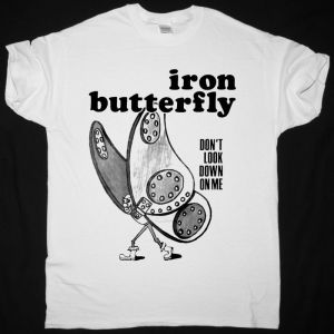 IRON BUTTERFLY DON'T LOOK DOWN ON ME NEW WHITE T-SHIRT