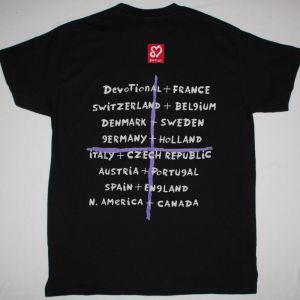 DEPECHE MODE DEVOTIONAL TOUR NEW BLACK T-SHIRT