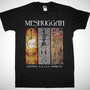 MESHUGGAH DESTROY ERASE IMPROVE NEW BLACK T-SHIRT