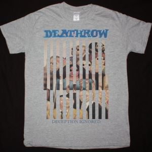 DEATHROW DECEPTION IGNORED NEW SPORT GREY T-SHIRT